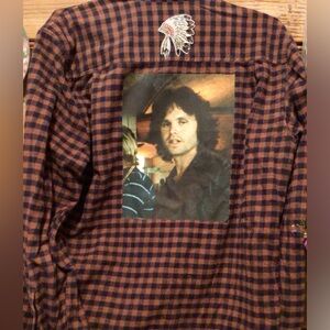 NEW! Custom Upcycled Doors Morrison Plaid Shirt